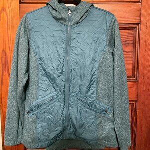 Columbia Hooded Long Sleeve Full Zip Jacket with Zipper Pockets Women's Size L
